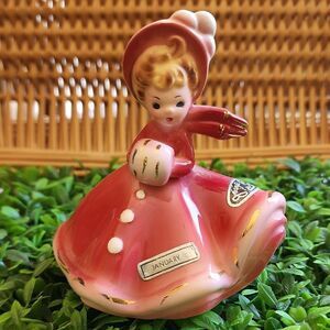 Vintage JANUARY Birthday Girl of The Month Josef Originals Figurine